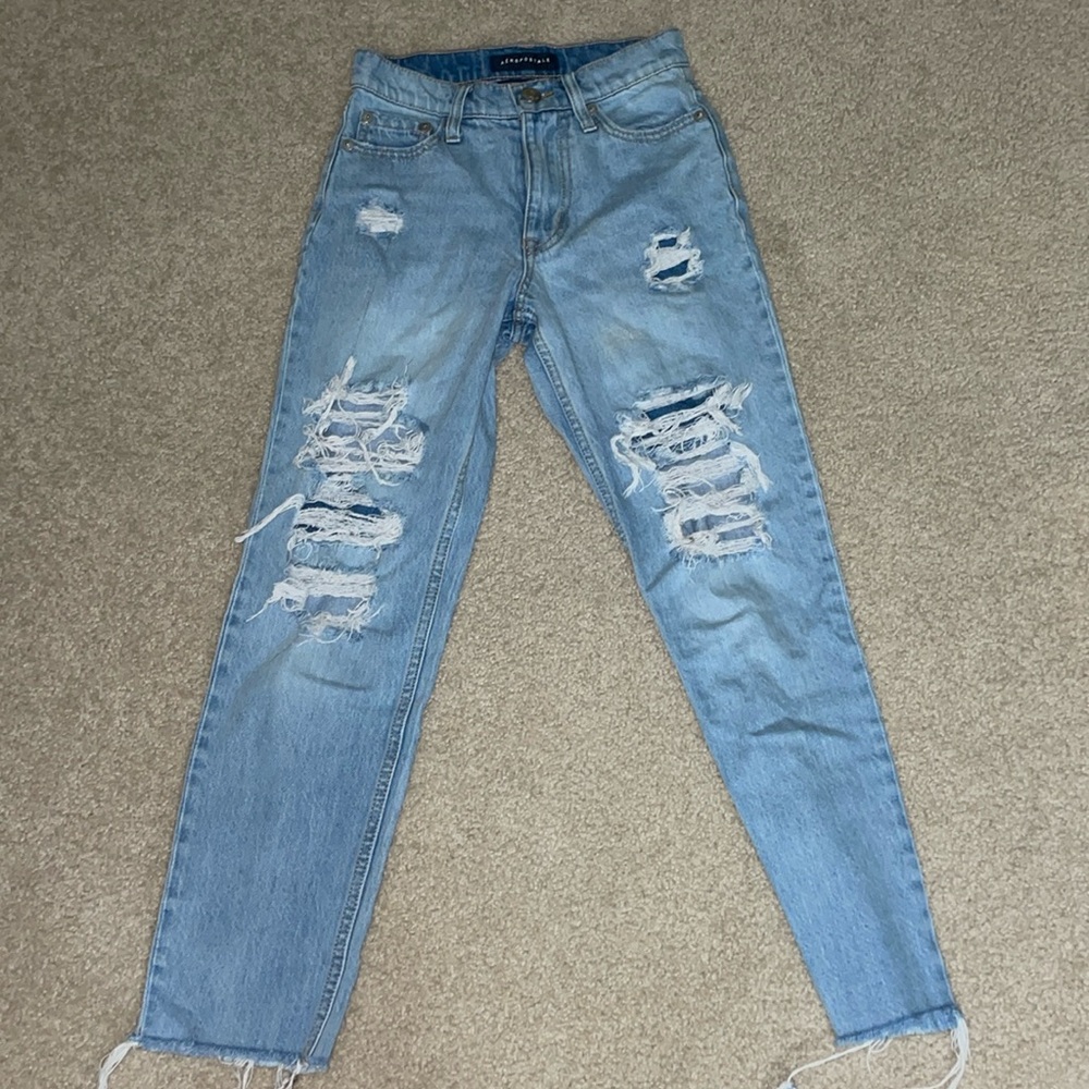 Aeropostale mom ripped jeans